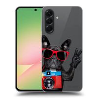 Silikónový prehľadný obal pre Samsung Galaxy A56 5G A566B - Francúzsky Buldoček