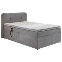 Livetastic BOXSPRINGOVÁ POSTEĽ, 120/200 cm, svetlosivá