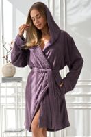 Dámský župan LaL 2557 Slim Fialová S