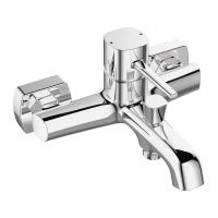 Bateria wannowa ścienna Laveo Pola chrom połysk BAP_010D
