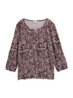 TOM TAILOR Bluza  roza / boja vina / bijela
