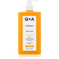 Q+A Vitamin C posvetlitvena krema za telo dišave Orange zest + Grapefruit 250 ml