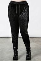 Damenhosen KILLSTAR - Mind Melt Velvet Joggers - Schwarz XS