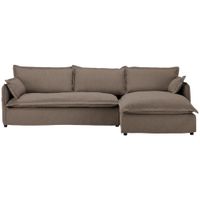 Livetastic ROHOVÁ SEDAČKA, textil, hnedá