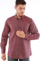 G723 DEWBERRY MEN'S SHIRT-BURGUNDY