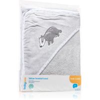 BabyOno Towel Velour μπουρνουζοπετσέτα με κουκούλα Grey 100x100 εκ