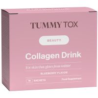 Collagen Drink | Meeres-kollagenhydrolysat Pulver | Für Haut, Haare & Nägel | Blaubeergeschmack | 15-tägige Kur 15 Beutel | TummyTox