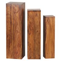 MID.YOU SADA STOLÍKOV POD KVETY indický palisander