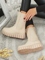 Resti Wyższe botki damskie eko skórzane Livora