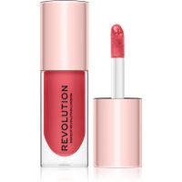 Makeup Revolution Pout Bomb błyszczyk do ust nadający objętość z wysokim połyskiem odcień Peachy 4.6 ml