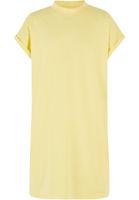 Turtle Extended Shoulder Dress for Girls - Yellow