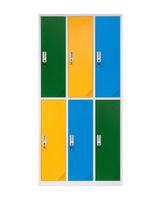 Kovová školní šatní skříň Stanford Color