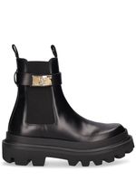 50mm Brushed Leather Ankle Boots