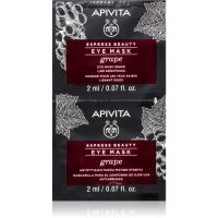 Apivita Express Beauty Line Smoothing Eye Mask Grape маска за очи с изглаждащ ефект 2 x 2 мл.