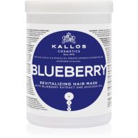 Kallos KJMN Professional Blueberry revitalizačná maska pre suché, poškodené, chemicky ošetrené vlasy 1000 ml