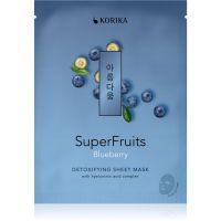 KORIKA SuperFruits Blueberry - Detoxifying Sheet Mask detoxikačná plátenná maska Blueberry 25 g