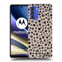 Silikónový čierny obal pre Motorola Moto G51 - Dots