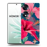 Silikónový čierny obal pre Honor 70 - Hibiscus