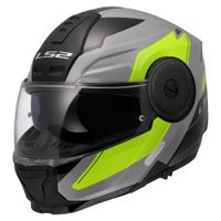 Výklopná moto přilba LS2 FF902 Scope II Duria Grey H-V Yellow 3XL (65-66)