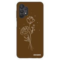 Fashion Case pre Samsung Galaxy A32 5G A326B - Brown flowers
