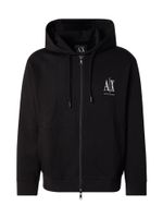 ARMANI EXCHANGE Gornji dio trenirke  crna / bijela