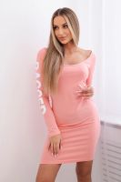 Ragged apricot dress