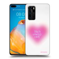 Silikónový čierny obal pre Huawei P40 - Rich Energy