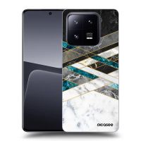 Silikónový prehľadný obal pre Xiaomi 14 Pro - Black & White geometry