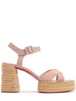 70mm Calakala Suede & Leather Sandals