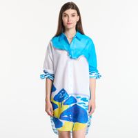 Sukienka Michael Kors X Christina Zimpel Beach Shirt Dress White XS