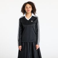 T-shirt adidas Adicolor Football Jacquard V-Neck Long Sleeve Tee Black/ Black XS
