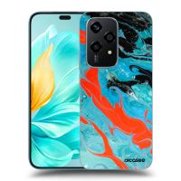 Silikónový čierny obal pre Honor 200 Lite - Blue Magma