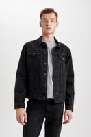 DEFACTO Slim Fit Slim Fit Buttoned Pocket Jean Jacket