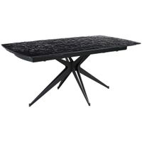 Novel JEDÁLENSKÝ STÔL, čierna, 180-260/90-95/76 cm