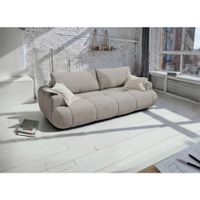 Livetastic ROZKLADACIA POHOVKA, plast, textil, kompozitné drevo, béžová