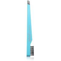 Diva & Nice Cosmetics Accessories пінцет зі скошеними краями зі щіточкою Turquoise 1 кс