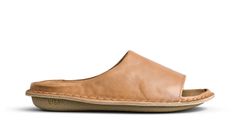 VIBAe SAINT TROPEZ Leather Fawn Tan Unisex - Sandále VIBAe - Hnedá - STROPEZLFT-5 - Size: 5