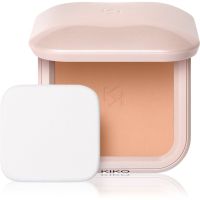 KIKO Milano Skin Lover Refining Face Powder Foundation kompaktowy podkład pudrowy z matowym wykończeniem odcień 07 Pecan Pie 10 g