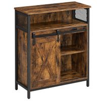 Boxxx KOMODA, hnedá, čierna, 70/80/30 cm