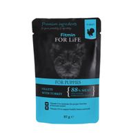Fitmin Dog For Life alutasak Puppy Turkey in Gravy 85 g