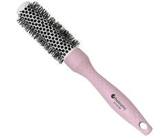 Okrúhla kefa z organického materiálu s nylonovými štetinami Hairway Organica - fialová, 25 mm (07155-06) + darček zadarmo