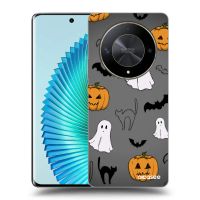 Silikónový čierny obal pre Honor Magic6 Lite 5G - Spooky crew