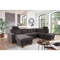 Sit & More SEDACIA SÚPRAVA, textil, tmavosivá