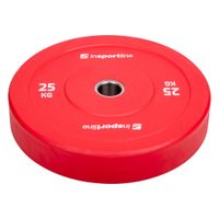 Gumový kotouč inSPORTline Bumper Plate Go 25 kg 50 mm