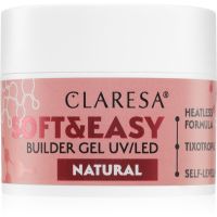 Claresa Soft&Easy Builder Gel alaplakk körmökre árnyalat Natural 12 g