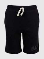 Black boys' shorts sweatpants with GAP logo