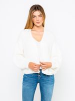 CAMAIEU Cardigan Weiß