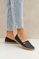 Elegáns Bőrből Készült Női Espadrilles Zazoo
