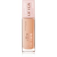 MAYBELLINE NEW YORK Lifter Plump & Glow posvetlitveni tekoči puder za naraven videz odtenek 120 30 ml