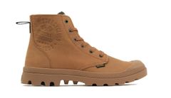 Palladium Pampa Continental Leather Royal Entfield - Unisex - Tenisky Palladium - Hnedé - 74373-203-M - Veľkosť: 47